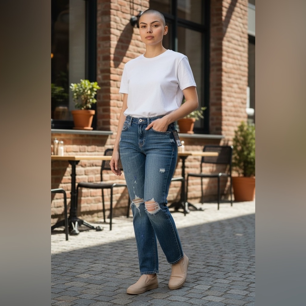 Hudson Jeans Blue Straight Leg Denim